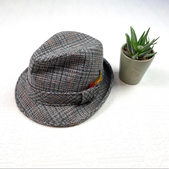 Vintage Wool Custom Made Bee Hat Fedora SZ 7 1/4 - Picture 1 of 7